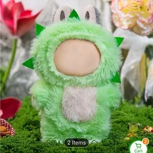 Labubu Green Dinosaur Plush Costume